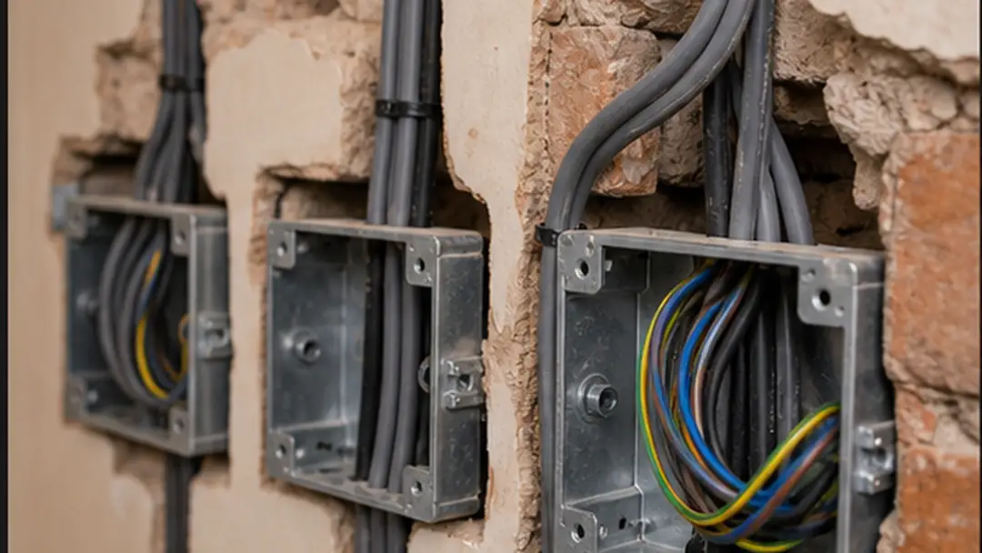 Illustrative full house rewiring work in Laurencekirk